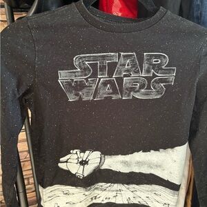 Kids GAP Star Wars Black and White Long Sleeve Tee